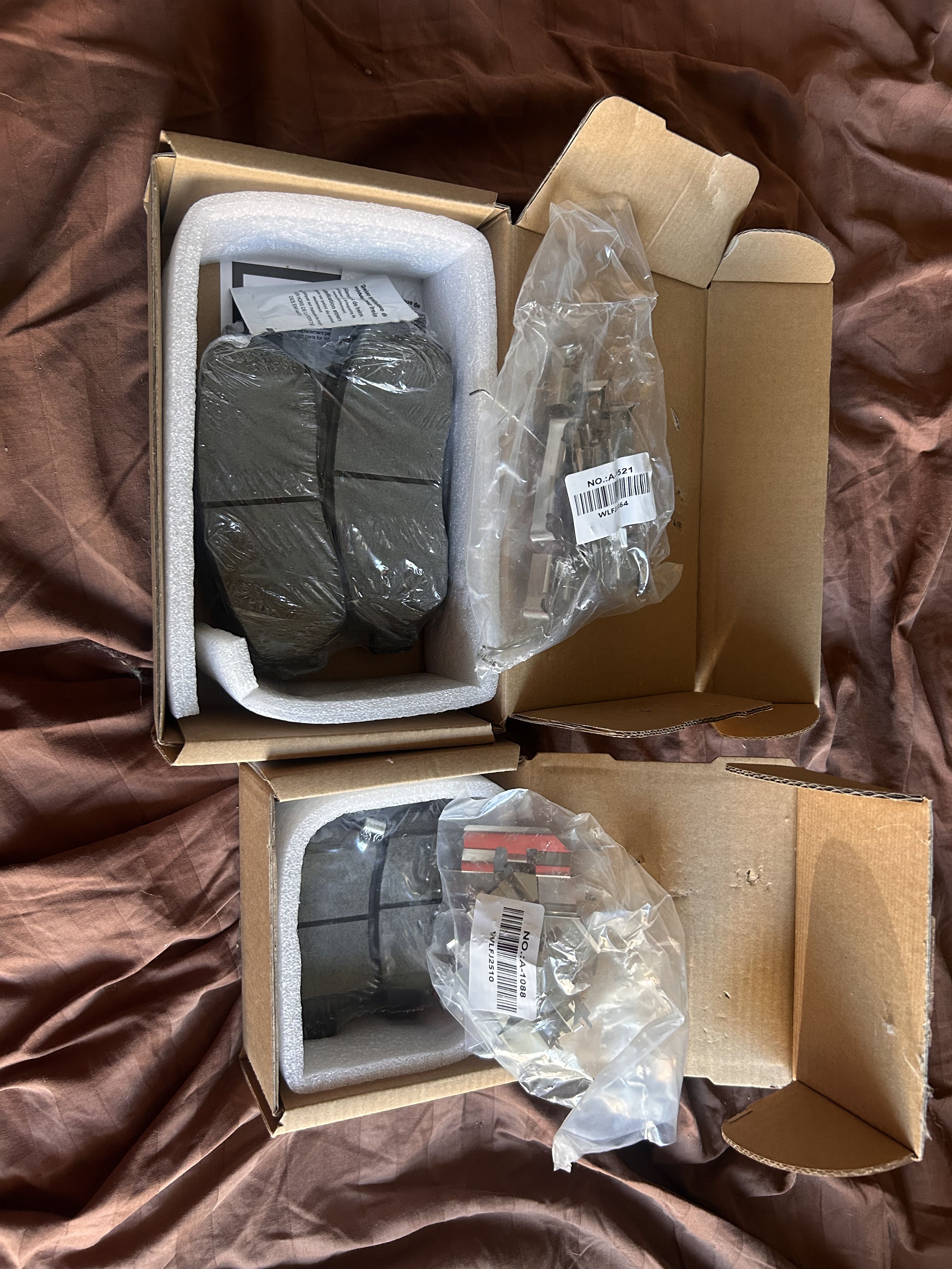 front and rear brakes