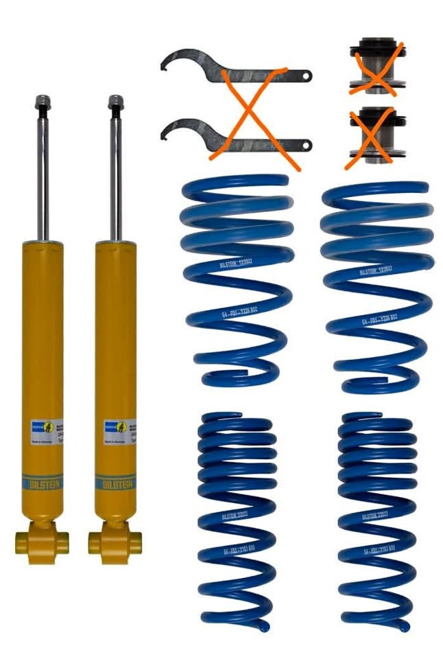 Bilstein b14 coilover kit partial