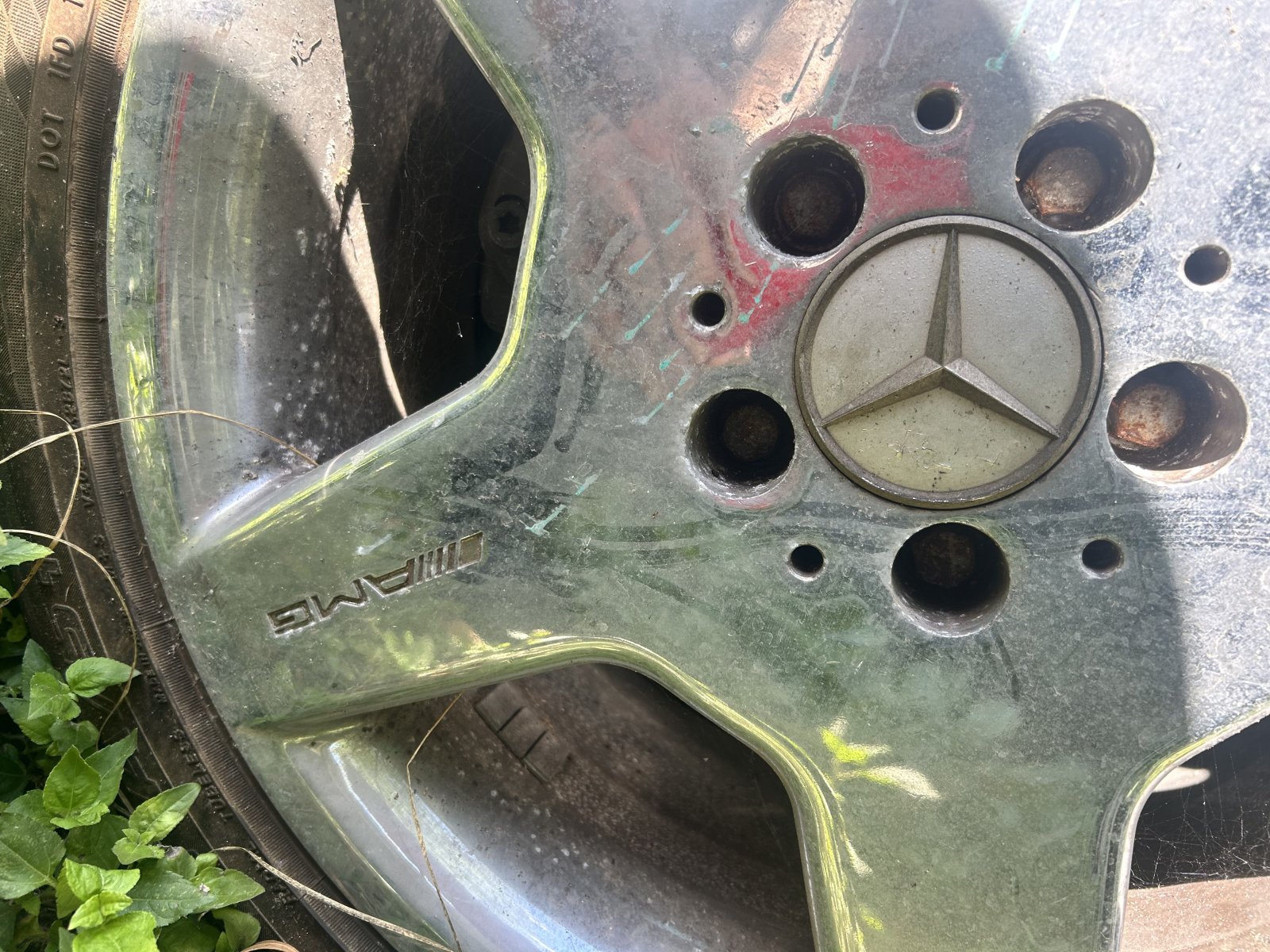 OEM Mercedes AMG Wheel Set with Minor Dent
