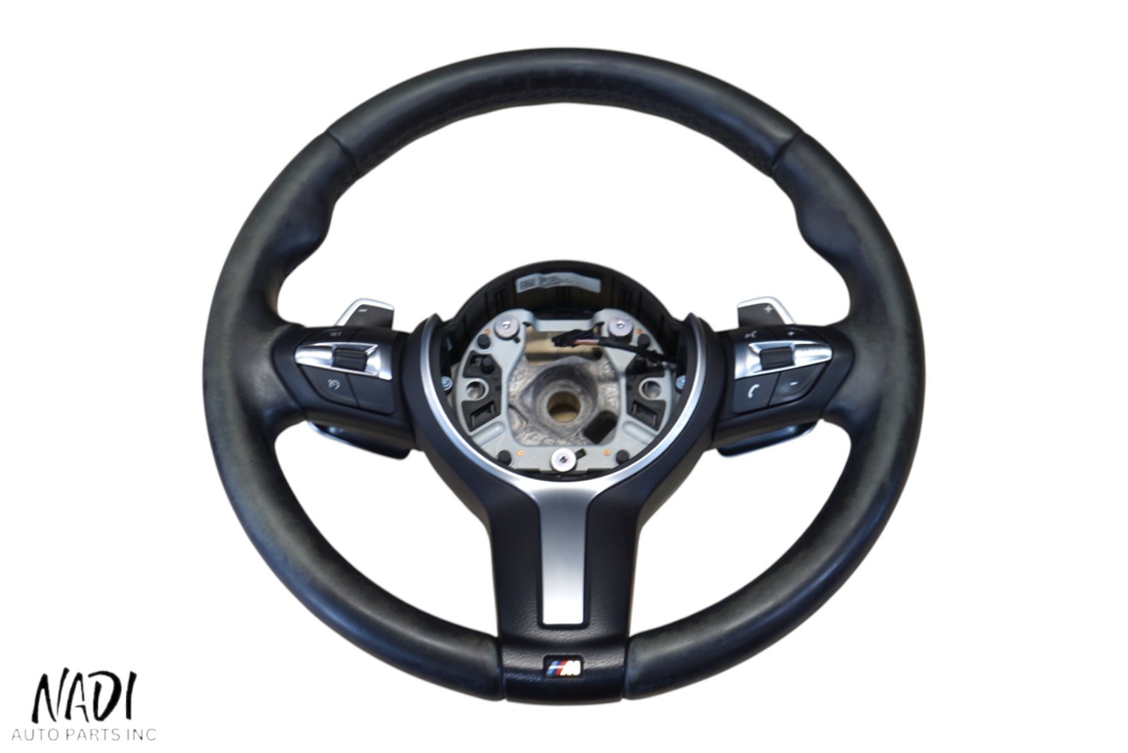 2014 - 2018 BMW F15 X5 FRONT LEATHER M-SPORT PADDLE SHIFT STEERING WHEEL