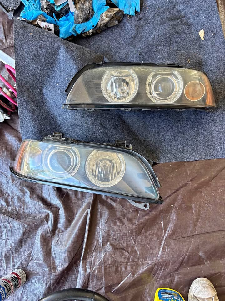 e39 5 series facelift xenon headlights