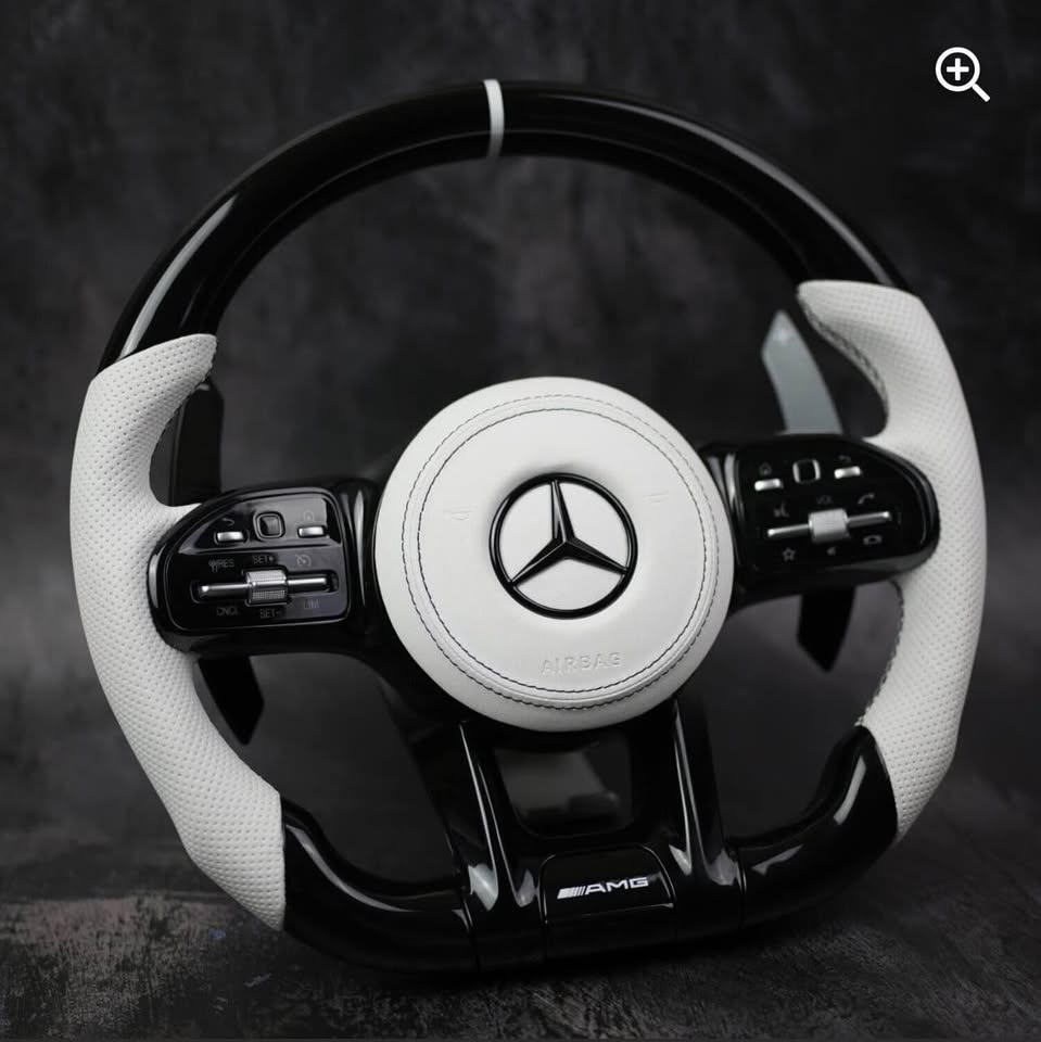 Mercedes Benz custom carbon fiber steering wheels