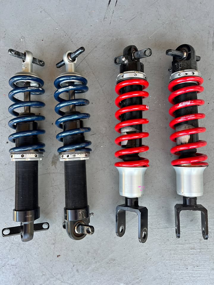 C7 Corvette performance parts - JRi coilovers, Stage 2 winglets, OEM rear spoiler silver