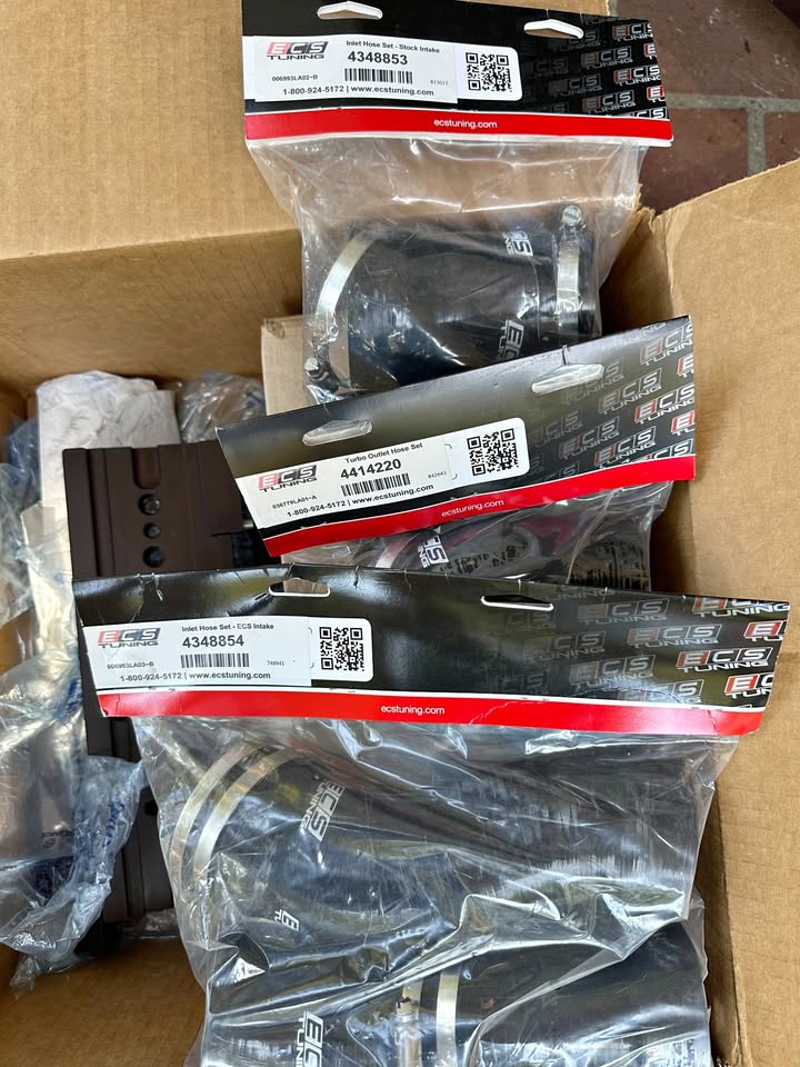 ECS Turbo inlet pipes and parts for Audi