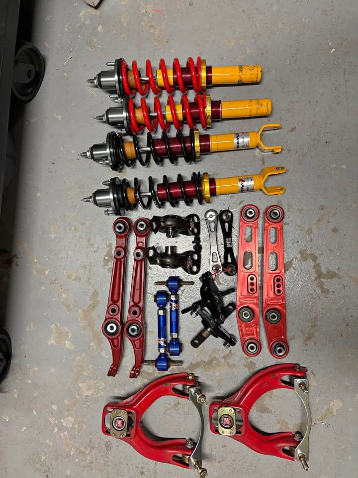 Integra / Civic suspension, controls arms pillow ball / spherical, coilovers