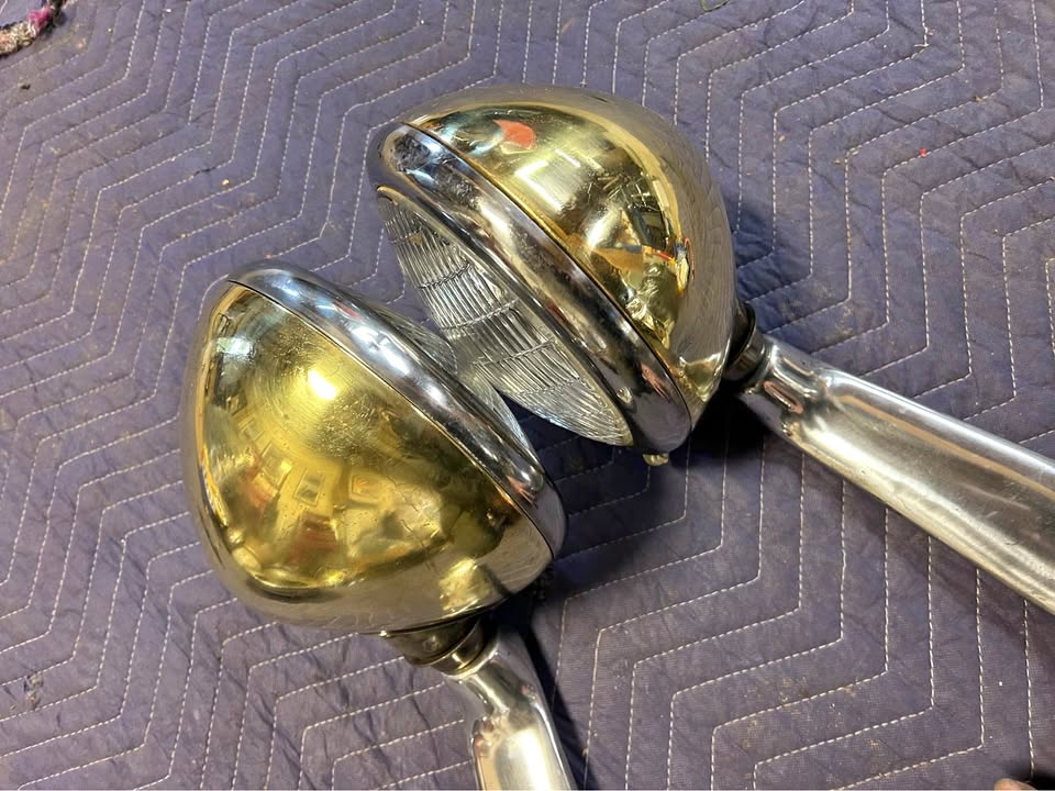 Hot Rod headlights Auto lamp 430 brass