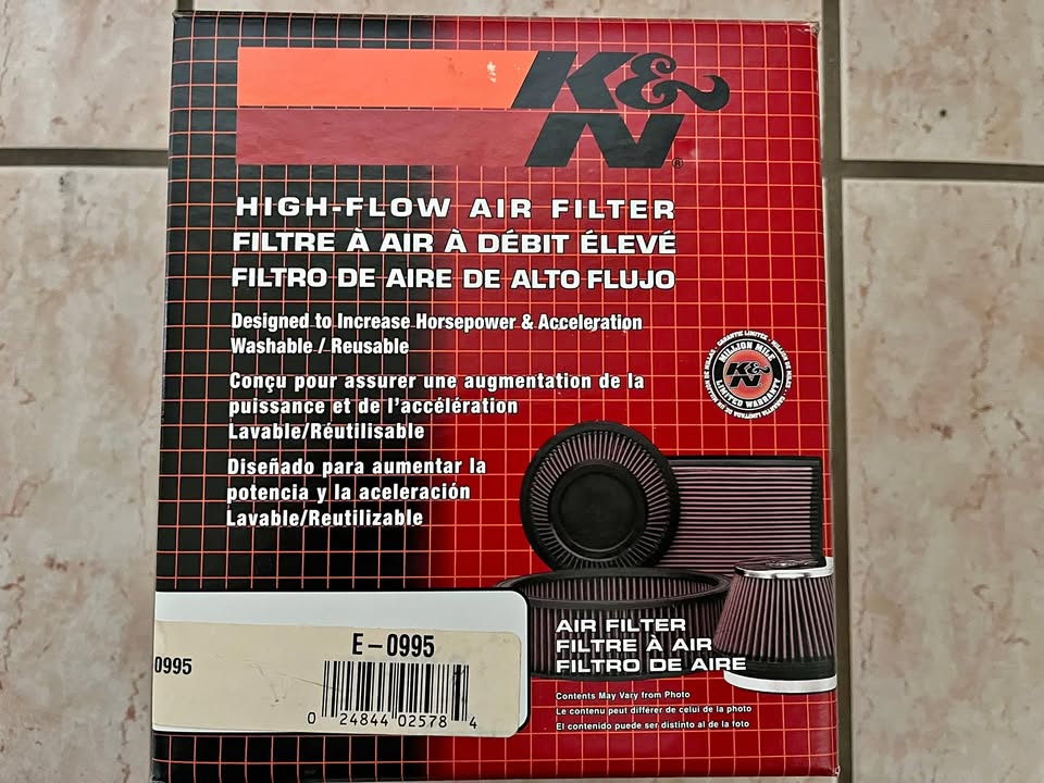 K&N High Flow Air Filter - New