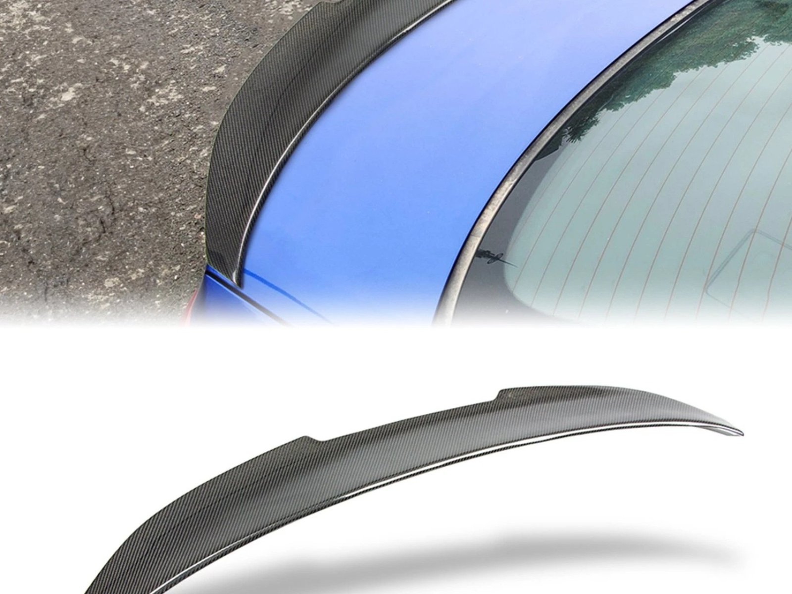 Real Carbon Fiber Spoiler For 2022-2026 Honda Civic Sedan 11th Highkick Spoiler