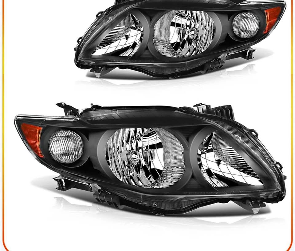 Headlights Assembly For 2009-2013 Toyota For Corolla S CE LE XLE XRS w/Amber .