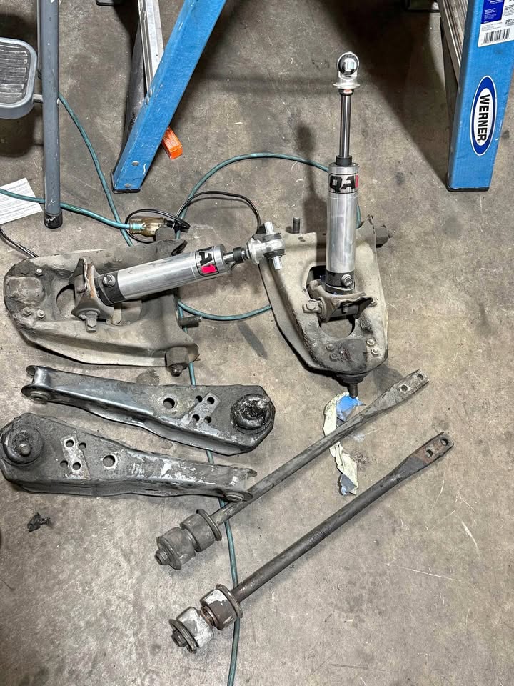 1964-1968 mustang front suspension control, arms, and shocks