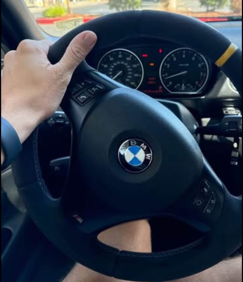 Alcantara BMW steering wheel
