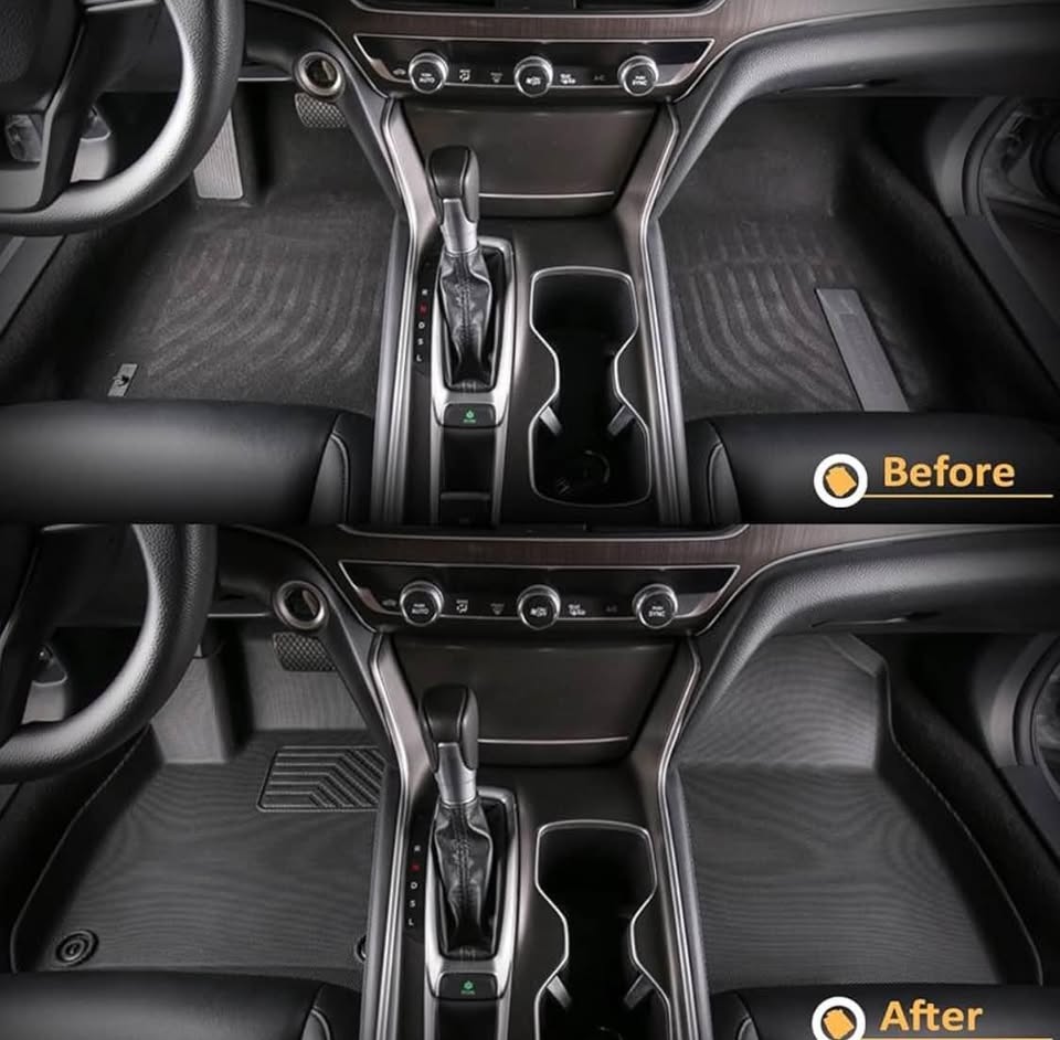 GINOWY®-Floor Mats for Grand Highlander 2024, Front, 2nd & 3rd Row, All weather Mats 2024 (742)