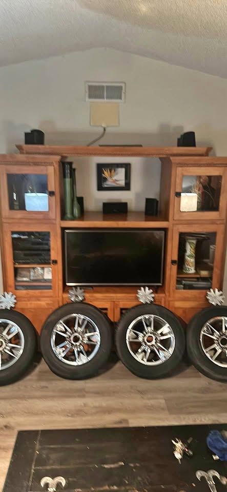 Tires and rims 225/60 R 16 tires really good shape rims caps also lug nuts universal fit $200